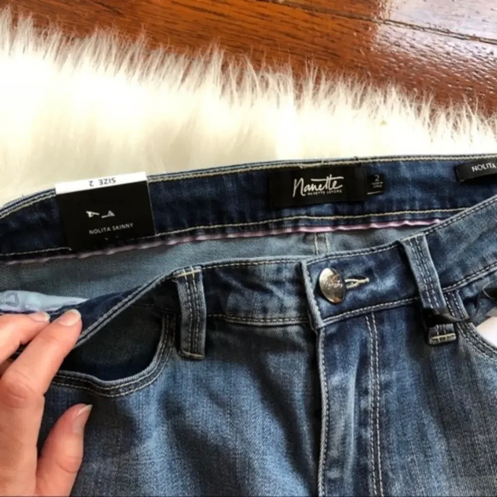 Nanette Lepore Nolita Skinny Embroidered Jeans NWT